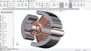 Solidworks tutorial  |Motor commutator (2) |Begainer Exercise #105