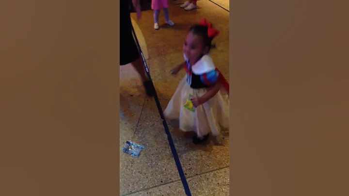 Dancing at Mickey's trick or treat party 2016