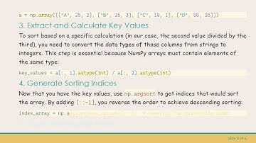 How to Sort Multi-Dimensional Arrays in Python