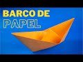 Como Hacer un BARCO DE PAPEL | Barco De Origami (Fácil)👍