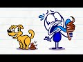 Pencilmate & Pencilmiss 🗣 brush your teeth 🗣 CLEAN COMPILATION 🦠 Cartoons 2021