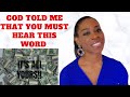 Prophetic Word | God told me that this word is for you!! | (Part 3 ) May 13 2021