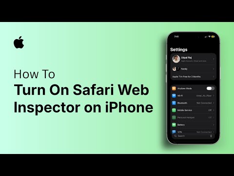 How to Turn On Safari Web Inspector on iPhone