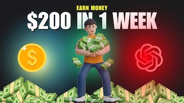 How to Make $200 in a Week with ChatGPT | Earn Money Online Fast | 01