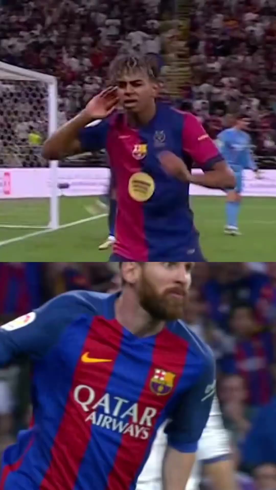 Same but different ? #fcbarcelona #football #shorts