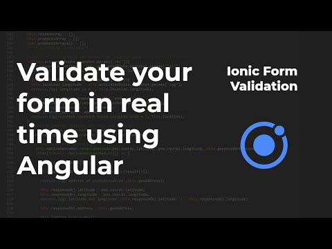 Ionic Form Validation - Ionic Tutorials