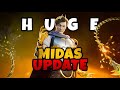 Huge MIDAS Update Tomorrow! (EVERYTHING You Need To Know - NEW Mythic &amp; Weapons, FREE Rewards, ....)