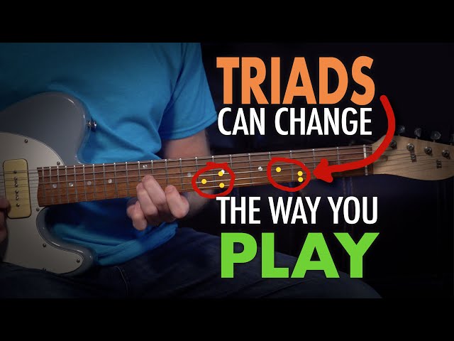 How using triads can change the way you play guitar - both rhythm and lead - Lesson EP399 class=