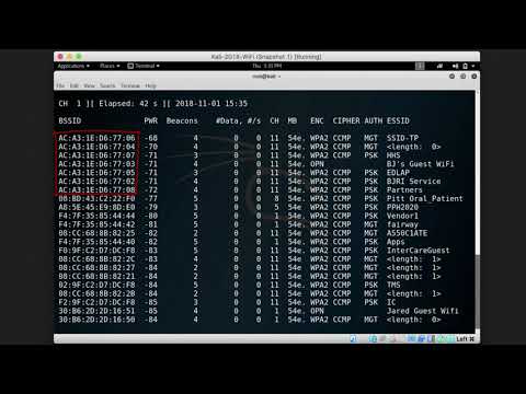 WiFi Scanning [using Kali]