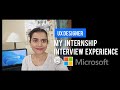 How to land ux design internship microsoft  interview experience