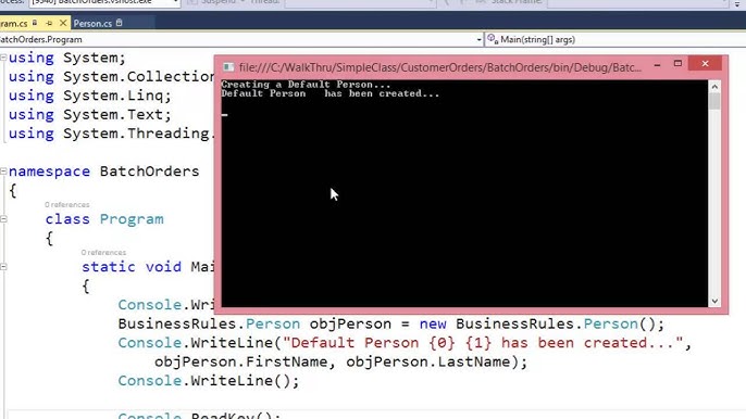 Tutorial: Create a simple C# console app - Visual Studio (Windows)