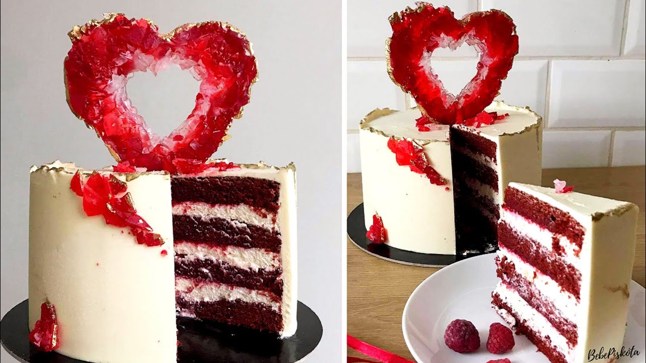 VÖRÖS BÁRSONY torta ❤️- Red velvet cake - BebePiskóta