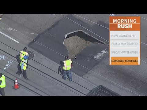 Sinkhole opens up in Pleasant Grove