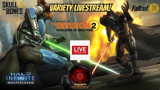 Playing SWTOR, Halo Infinite, and Skull & Bones LIVE STREAM MADNESS