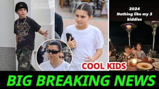 COOL KIDS!! Penelope and Reign Disick show off their edgy style as they join Kourtney Kardashian for