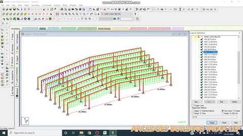 PEB STAAD MODELER WITH WIND LOAD