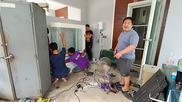 Tee สาย 5 - วันลงมืองานลุยจริงระบบ Overflow ตู้ L 72*24*24 นิ้ว และตู้ 48 นิ้ว (ตู้โค้งพิเศษ) Set 2