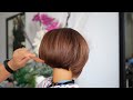 Beautiful bob hair cut hair style thick hair ตัดผมสั้น ซอยผมสั้น ตัดผมบ๊อบ คนผมหนา