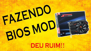Fazendo Bios Mode na RX 550 Superframe - Memória Elpida - DEU RUIM!