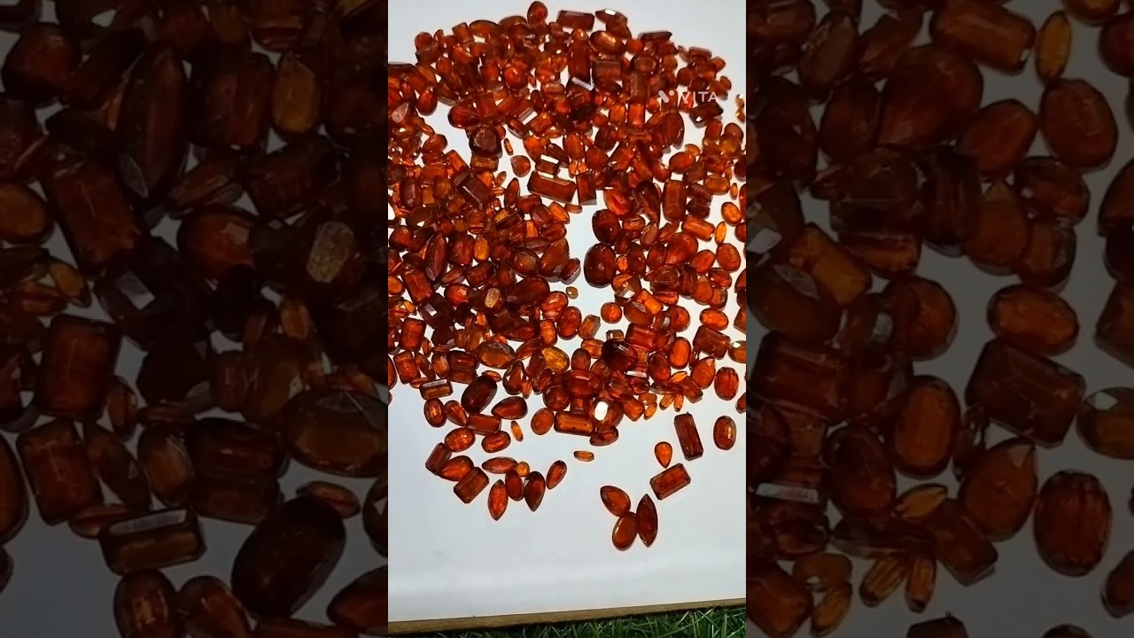 Natural orange kyanite faceted mix shape gemstone for jewelry making | Available on IndiaMART