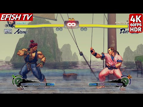 Akuma vs Dan (Hardest AI) - Ultra Street Fighter IV