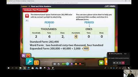 Math  4th grade Chapter 1 Lesson 2   Read and Write Numbers