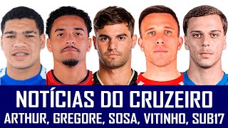 NOTÍCIAS DO CRUZEIRO: GREGORE, SOSA, IBARRA, ARTHUR, VITINHO E THAYLON DEPENA O RIVAL NO SUB-17