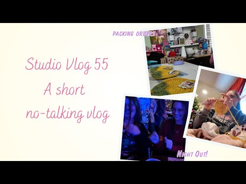 Short No-Talking Small Business Vlog | Studio Vlog 55