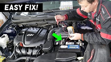 KIA OPTIMA ALTERNATOR IS NOT CHARGING BAD FUSE FIX