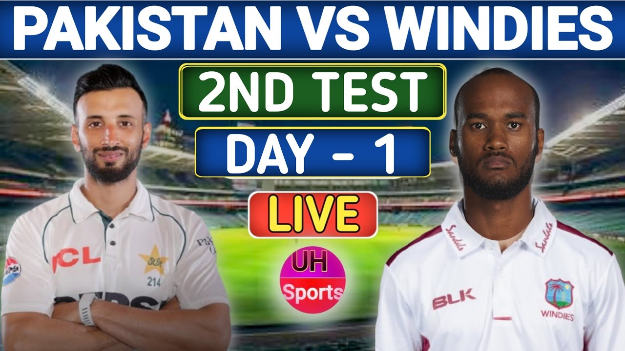 PAKISTAN vs WEST INDIES 2nd TEST Match LIVE | PAK vs WI TEST MATCH LIVE