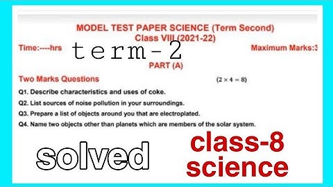 #pseb#class-8 science model test paper solved(term-2)2022