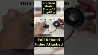 2SC5200 Se Banaye Powerful 12V Amplifier | Mini DJ Ghar Pe! | DIY Powerful PROJECTS #shortvideo