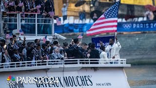 Behind the scenes and on the boat with Team USA at the Opening Ceremony | Paris Olympics