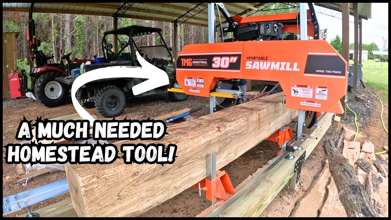 Sawmill On The Homestead! TMG-PSM30 Install And Review!