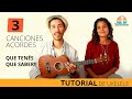 3 CANCIONES y 3 ACORDES QUE TENES QUE SABER! Ukelele principiante