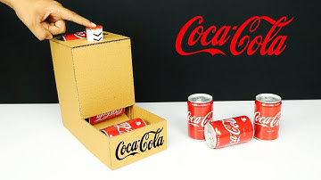 How to Make Coca Cola Vending Machine from Cardboard at Home