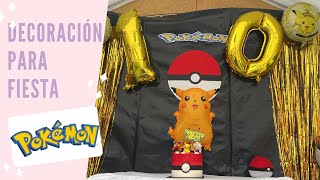 Fiesta de Pokemon, decoración económica