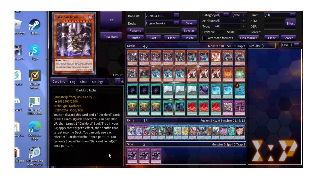 Yu-Gi-Oh Engines With Darklords - YouTube