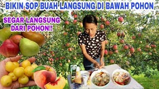 BIKIN SOP BUAH PAKAI BUAH-BUAH LIAR DI PINGGIR JALAN, TERLALU NIKMAT 🤤