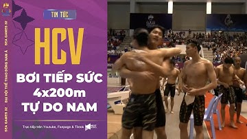 🥇 HCV Bơi tiếp sức 4x200m tự do nam | Hưng Nguyên tỏa sáng, Bơi Việt Nam lội ngược dòng ở lượt cuối.
