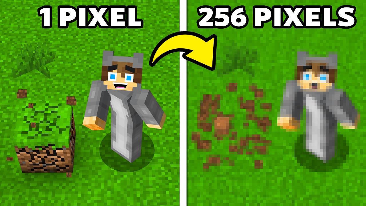 Minecraft, But If You Mine Blocks, You Lose Pixels...