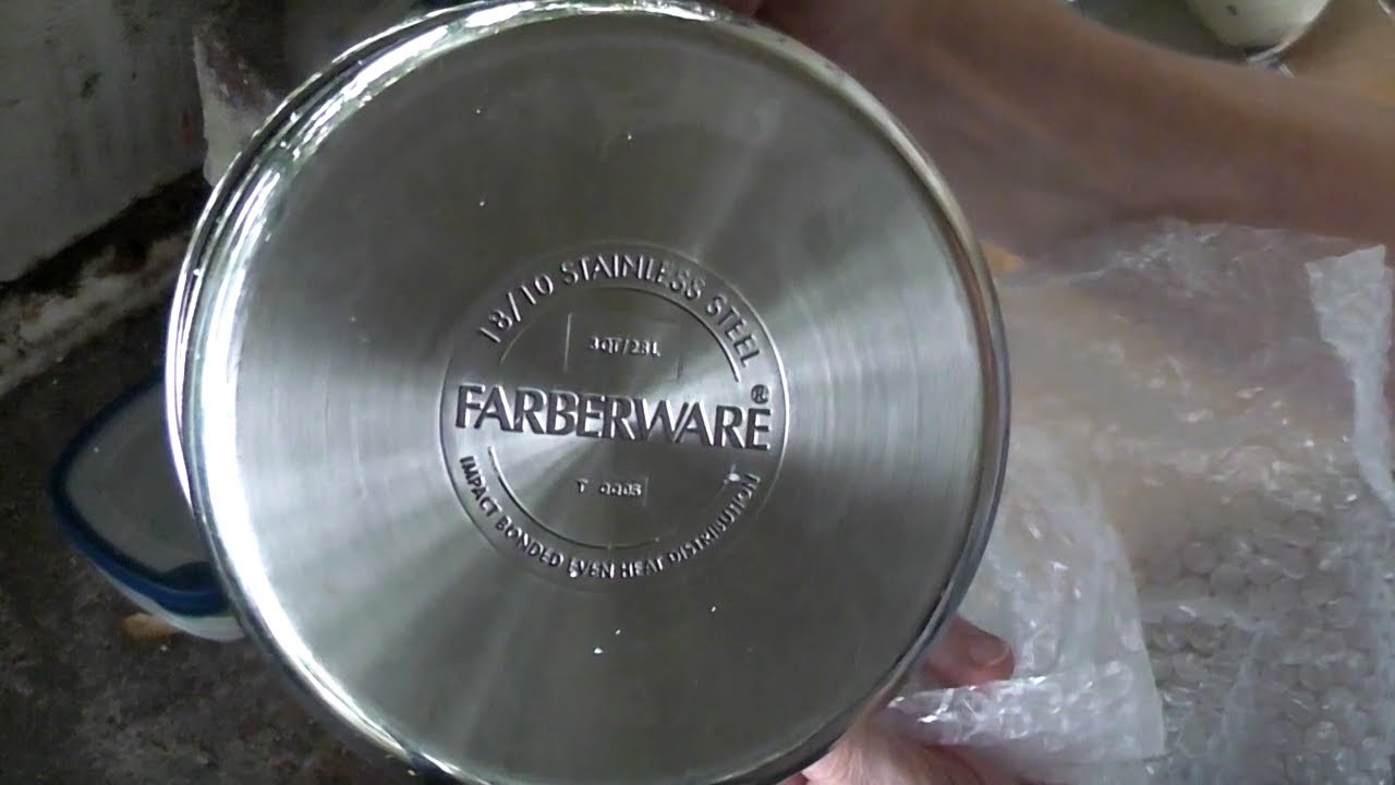 Unboxing, Cleaning Farberware Classic Series Saucepan YouTube