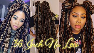 CUZN 36 INCH NU LOCS LESS THAN 1 HOUR | NO EXTENSION NECESSARY FAUX LOCS | UNIQUERENEE