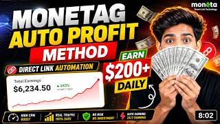 🤑Monetag Auto Magical Method | Direct Link Self Click Method | 2026 High CPM Method