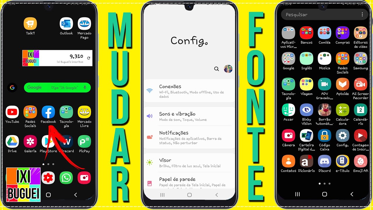 Mudar Fonte Do Celular Como Mudar A Letra Do Celular Android YouTube