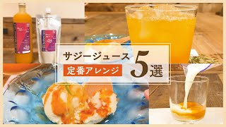 【サジージュース】定番アレンジ5選！混ぜる&かけるだけ簡単♪