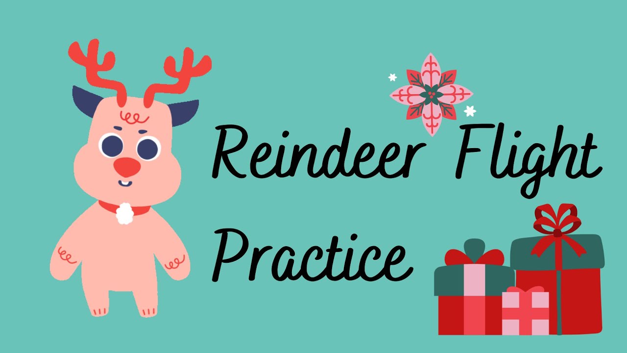 Christmas Countdown Math Challenge! - December 20: 🎄 Reindeer Flight Practice 🦌