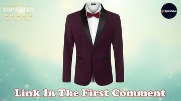 Ultimate Sharp Look COOFANDY Mens One Button Tuxedo Jacket for Weddings and Parties