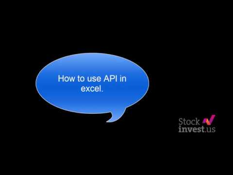 How to import stock data from API to Excel