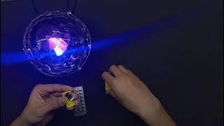 تجربة كرة الديسكو الكريستالية التي تعمل بالبلوتوث والريموت والصوت والفلاشة وبها سبيكر مكبر صوت. screenshot 2